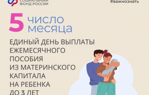 Ежемесячная выплата из маткапитала будет перечисляться семьям в единый день доставки