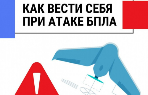 Памятка при угрозе атаки беспилотных летательных аппаратов